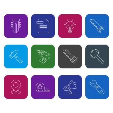 Web ve mobil uygulama için kullanıcı arayüzü simgesi ayarlandı