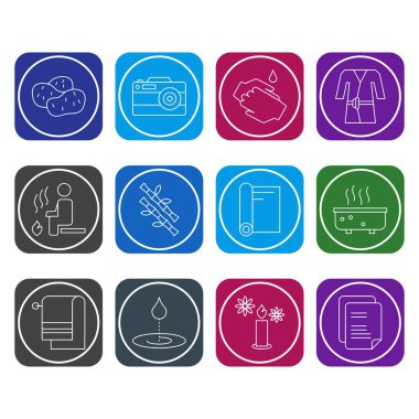 Web siteleri ve Mobil Uygulamalar için Evrensel Modern Simge Sayfası