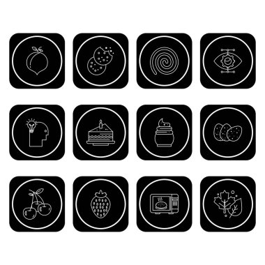 Web siteleri ve Mobil Uygulamalar için Evrensel Modern Simge Sayfası