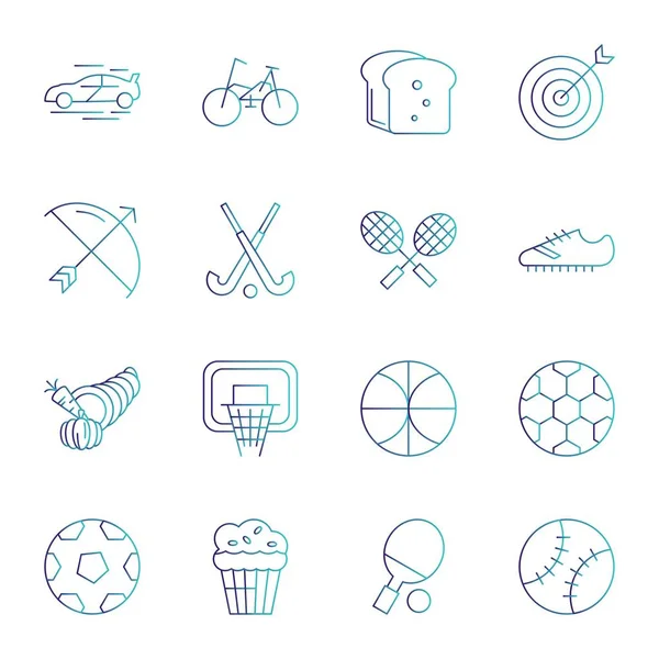 Iconos Simples Conjunto Iconos Web Ilustración Vectorial — Archivo Imágenes Vectoriales