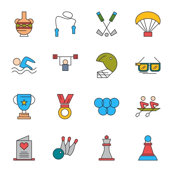 Interface Icons Set Web Mobile Application Vector Illustration — Stock Vector