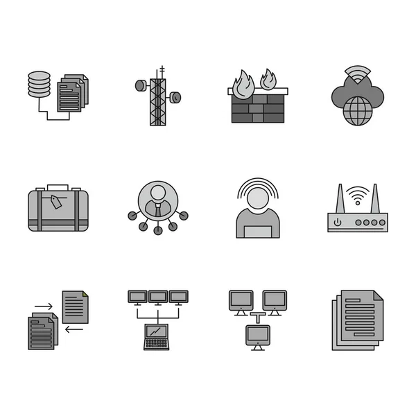 Schnittstelle Icons Set Für Web Und Mobile Anwendung Vektorillustration — Stockvektor