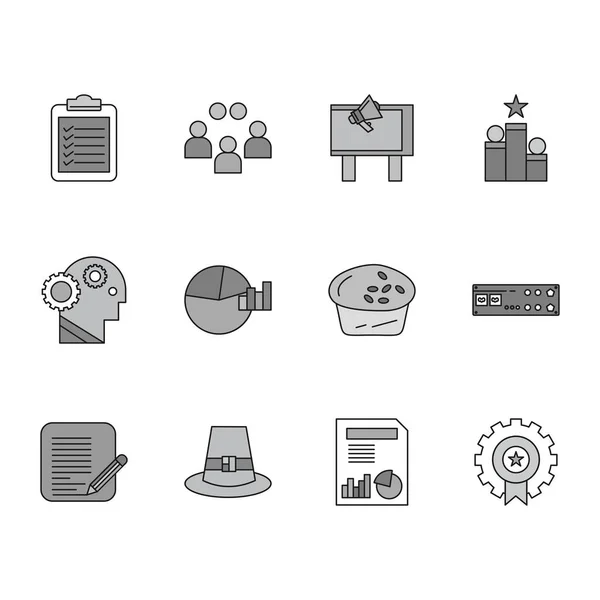 Simples Iconos Simples Ilustración Vectores — Vector de stock