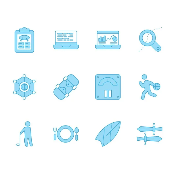 Set Universal Pixel Icons Vector Illustration — Stock Vector