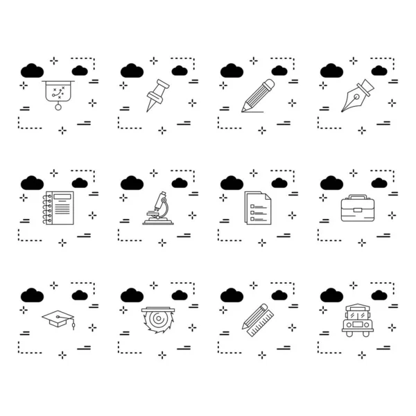 Ícones Universais Shee —  Vetores de Stock