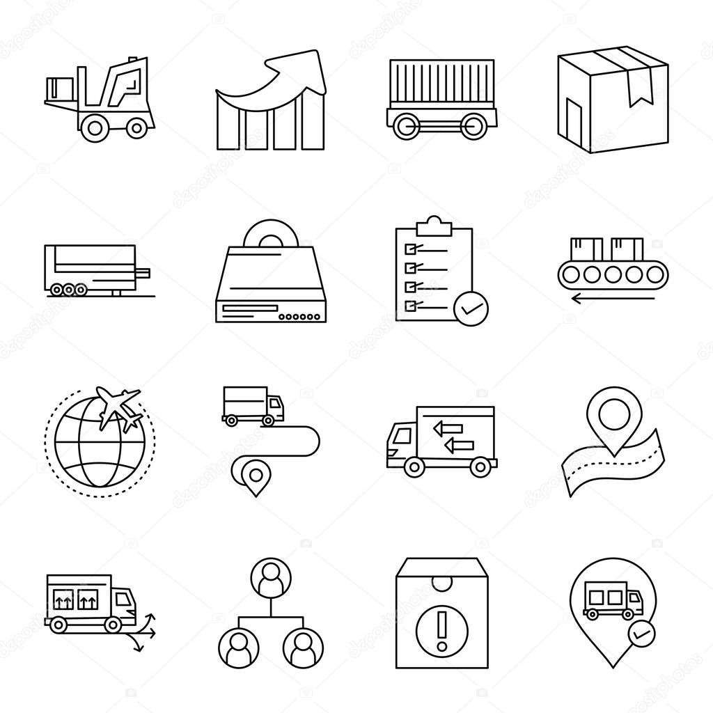 Set Of Universal Icons For Mobile Applications and websites