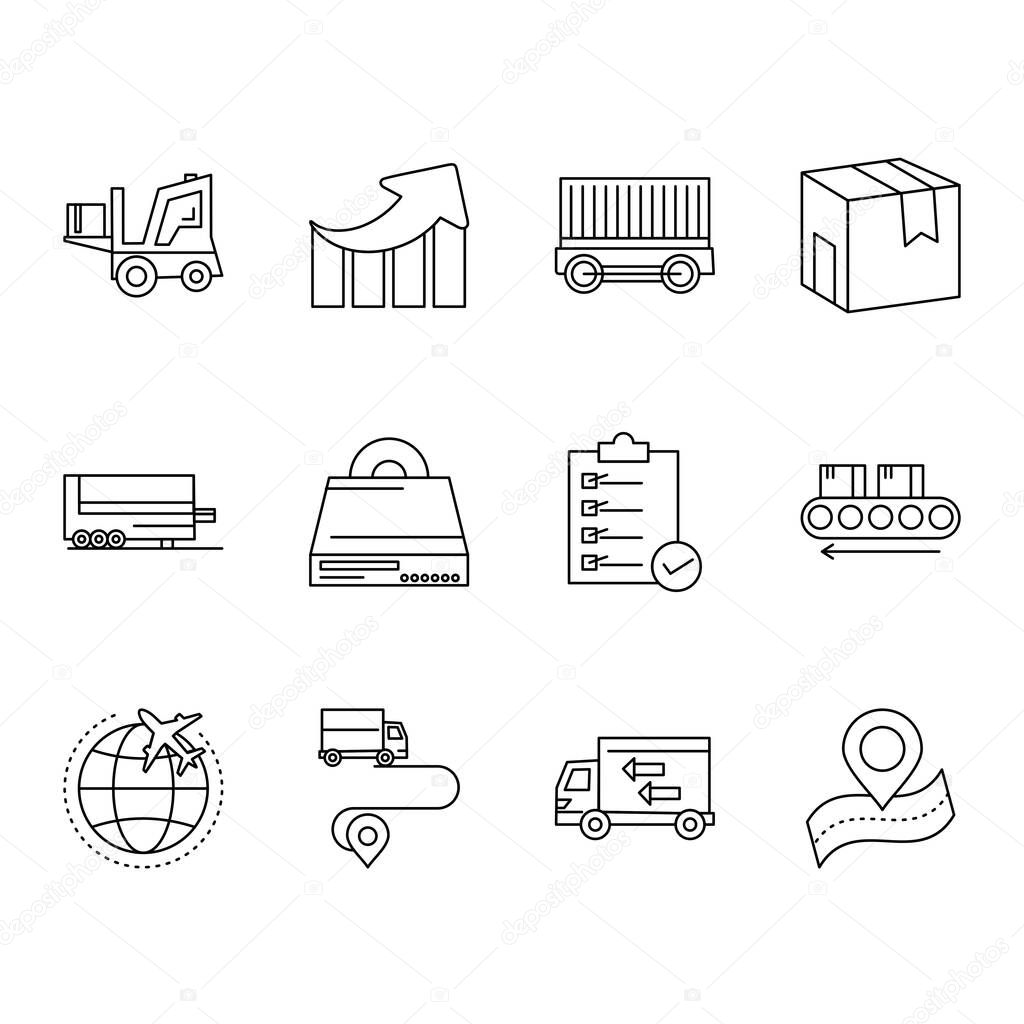 12 User interface Icon set for web and mobile application