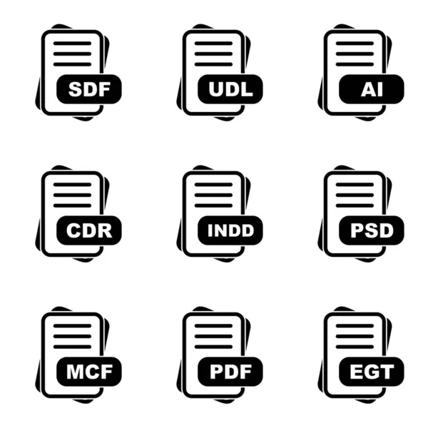 Formato Arquivo Folha Ícone Moderna Para Sites Aplicativos Móveis —  Vetores de Stock