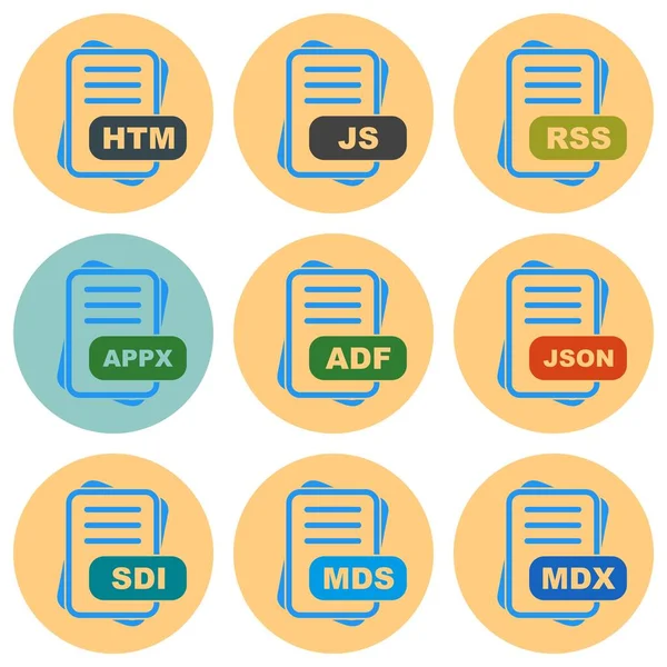 Satz Von Vektorsymbolen Des Dokuments — Stockvektor