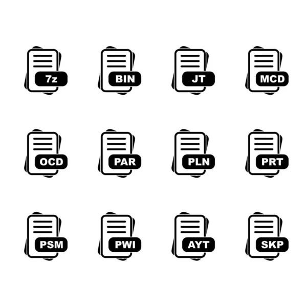 ベクトルファイル形式のアイコンのセット — ストックベクタ