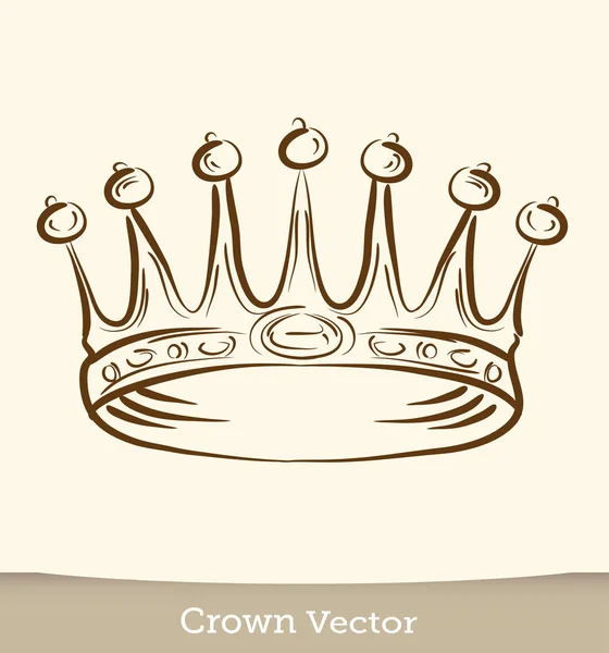 Royal Crown isolated on white background. Vector — Stock Vector