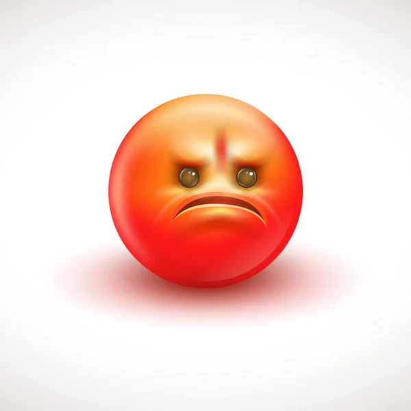 Arga leende uttryckssymboler, emoji-vektor illustration — Stock vektor