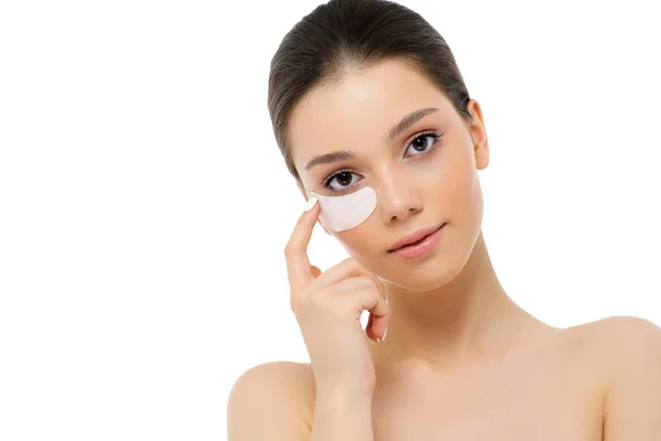 Woman Face Mask Eyes Natural Makeup — Stock Photo, Image