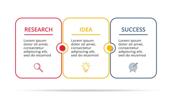 Infographic design vektor- és marketing ikonok ábra, grafikon, bemutatása és a kör diagram. Koncepció-val 4 választások — Stock Vector