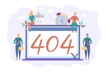 Hata 404, internet bağlantısı kesildi, kullanılabilir değil. İnsanlar internete bağlanıyor.