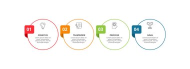 Bilgisel bilgi için ince çizgi ögesi. Diyagram, grafik, sunum ve grafik için şablon.