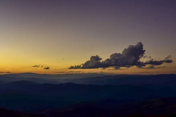 Gün Batımı Doi Chang Mub Mae Luang Chiang Rai Tayland — Stok fotoğraf