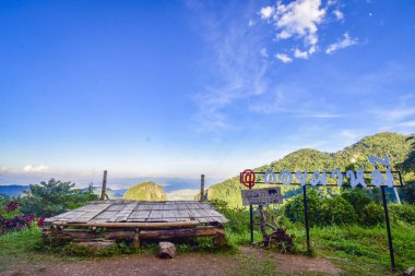 Chiang Rai, Tayland 17 Kasım 2018 Mountain View Point (Tham Luang)