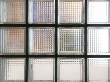 süs cam tuğla duvar . Desen arka planı 