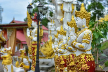 Prathat Doi Wao tapınağında Buda heykeli, Tayland.