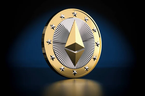 Ethereum Εικονικό Νόμισμα Crypto Αποτύπωση — Φωτογραφία Αρχείου