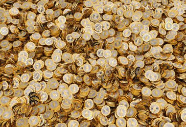 Ethereum para - Ethereum sanal Kripto para bir sürü - 3d render 