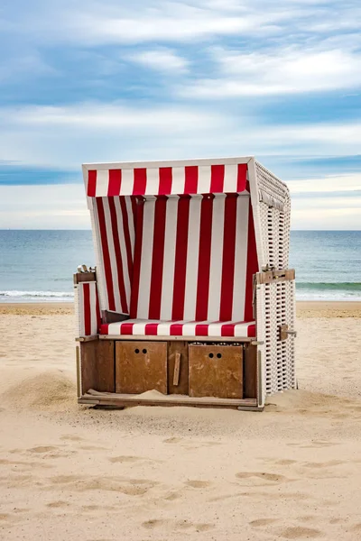 Cadeira Praia Perto Kampen Sylt — Fotografia de Stock