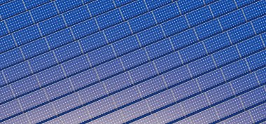 Güneş panelleri - arka plan - 3d render