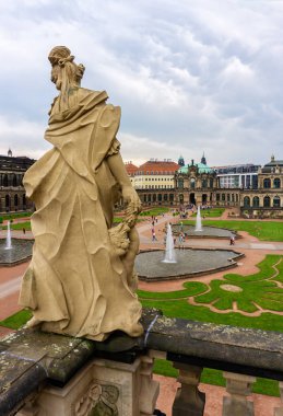 Dresden, Almanya: Zwinger Dresden. Dresden şehir tarihi turistik.