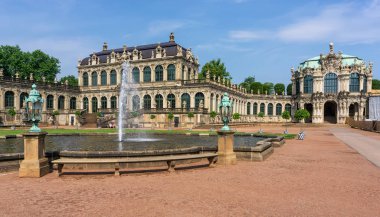Dresden, Almanya: Zwinger Dresden. Dresden şehir tarihi turistik.