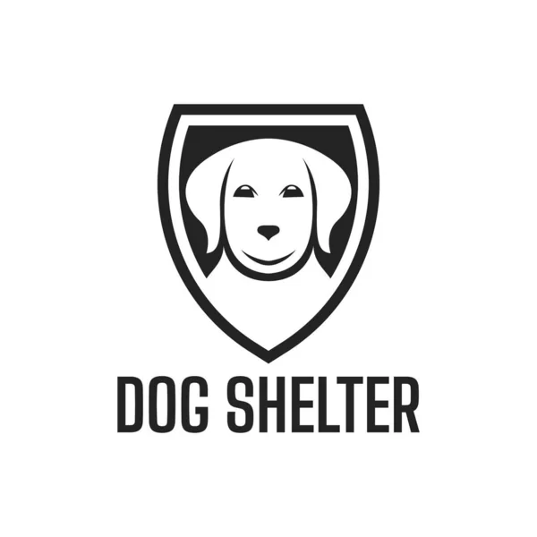 Hundelogo Schild Tierheim Logo Hund Symbol Vektor Illustration — Stockvektor