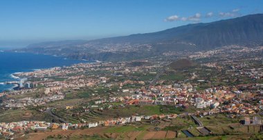 Tenerife Humbold vadiden üzerinden muhteşem manzarası