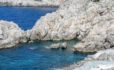Capri sahilinin ilginç manzarası