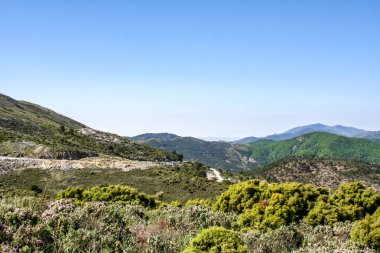 Sierra Nevada Dağları üzerinde fantastik görünümü