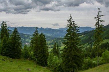 Almanya Alpleri üzerinde muhteşem bir görünüm