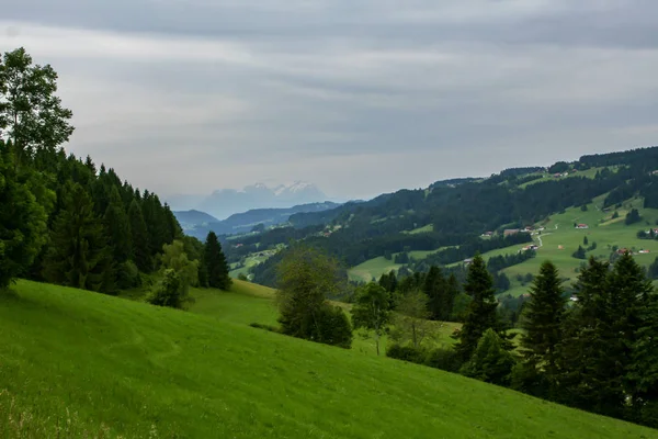 Vista fantástica sobre os alpes da alemanha — Fotografia de Stock