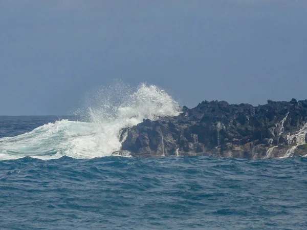 Dynamic waves off the coast of tenerife