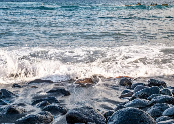 Fascinante vista desde la playa hasta el mar —  Fotos de Stock