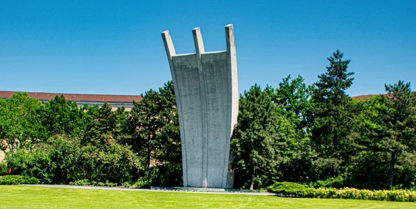 Hungerharke συμβολικό αερογεφύρι μνημείο στο Βερολίνο — Φωτογραφία Αρχείου