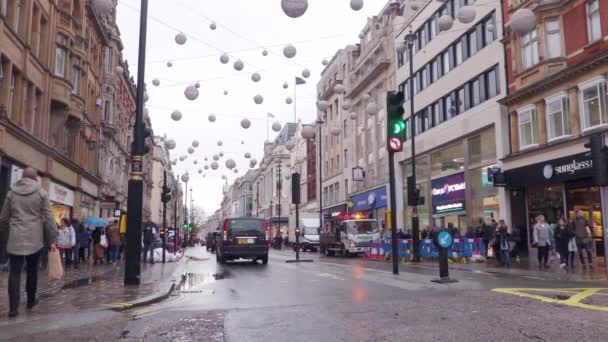 Oxford Street, Londýn, Anglie — Stock video