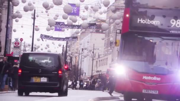 Oxford Street, Londen, Engeland — Stockvideo