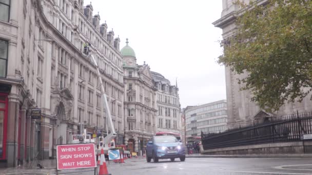 Londra'da trafik — Stok video