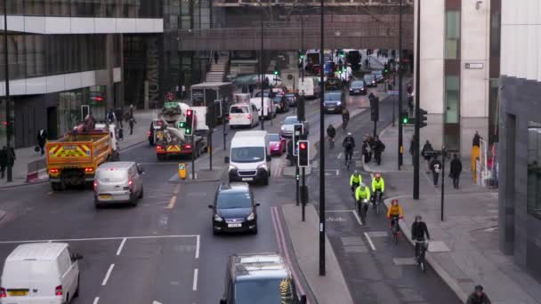 Трафік в Лондоні — стокове відео