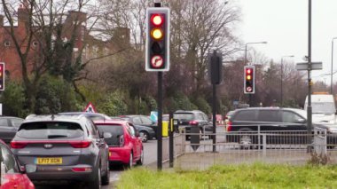 Londra'da acele saat trafik sıkışıklığı