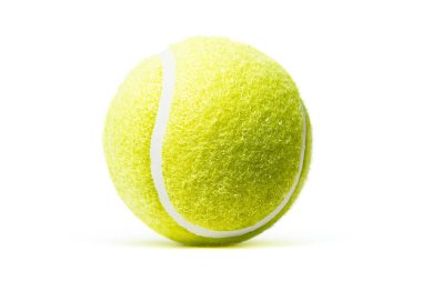 Beyaz arka planda izole tenis topu