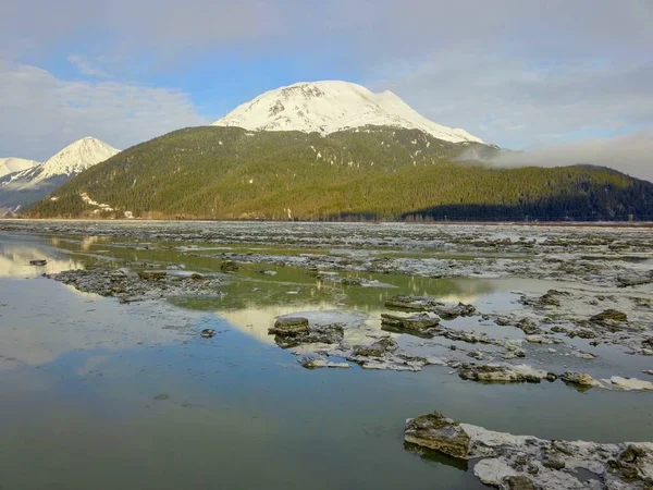 Vistas Panorâmicas Inverno Alasca — Fotografia de Stock