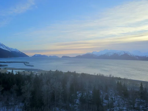 Vackra Vinter Vyer Från Alaska — Stockfoto