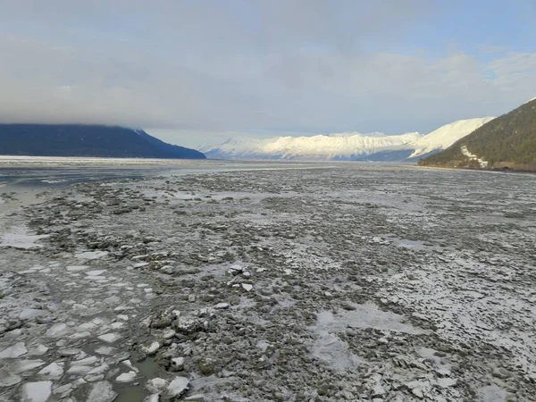 Scenic Zimní Pohledy Aljašky — Stock fotografie