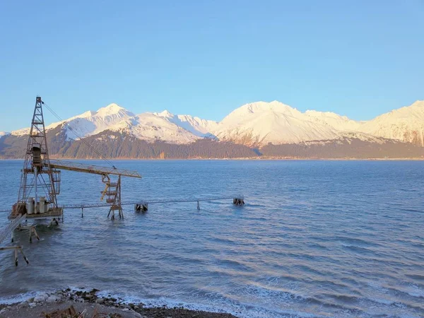 Alaska doğal kış manzaraları 