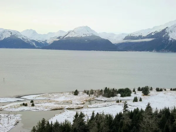 Scenic Zimní Pohledy Aljašky — Stock fotografie